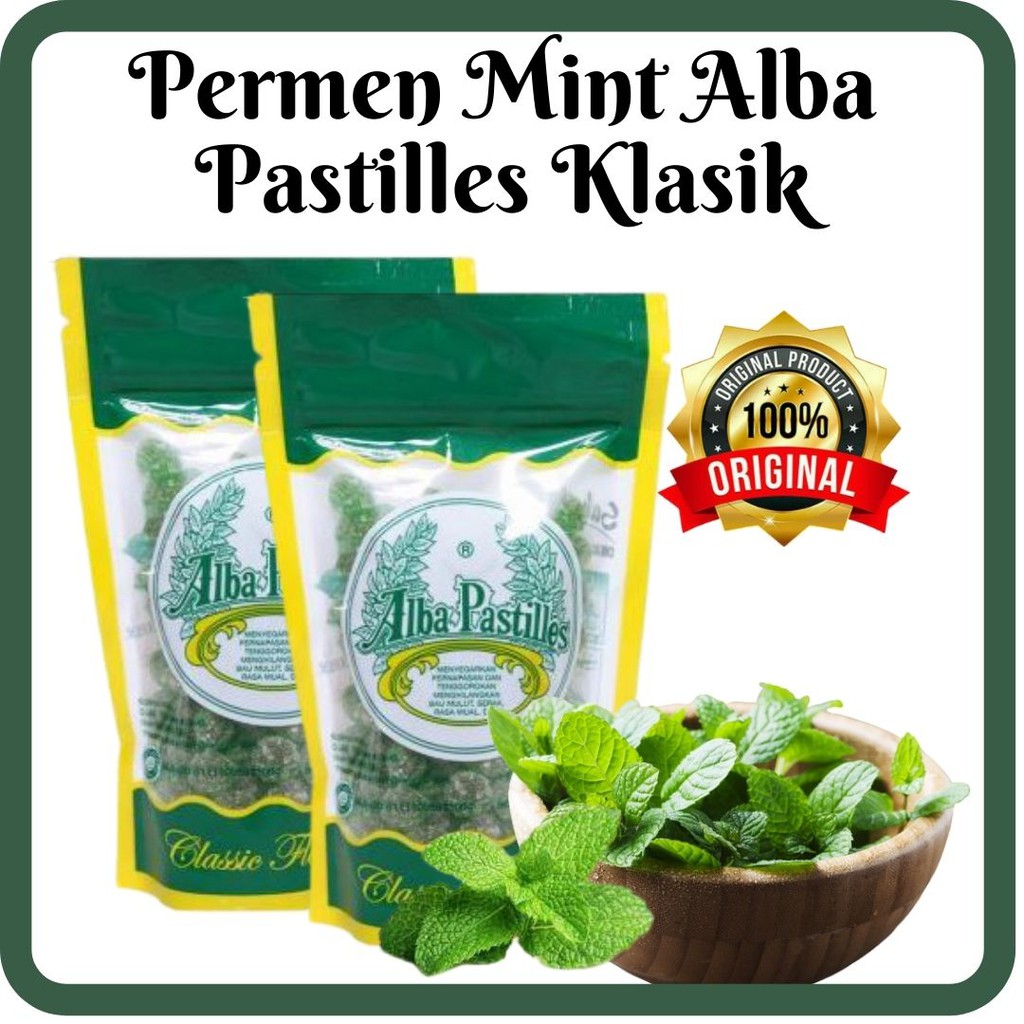 

PERMEN MINT ALBA PASTILES 100 GR ORIGINAL PKG SUKABUMI