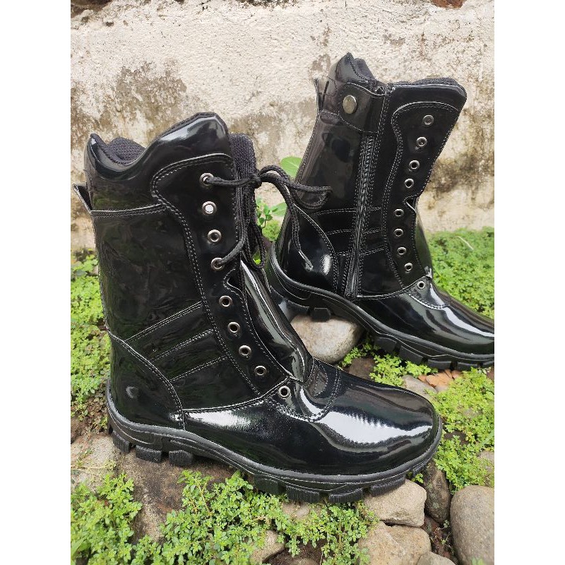 Sepatu PDL Meng kilap Premium Tanpa Semir