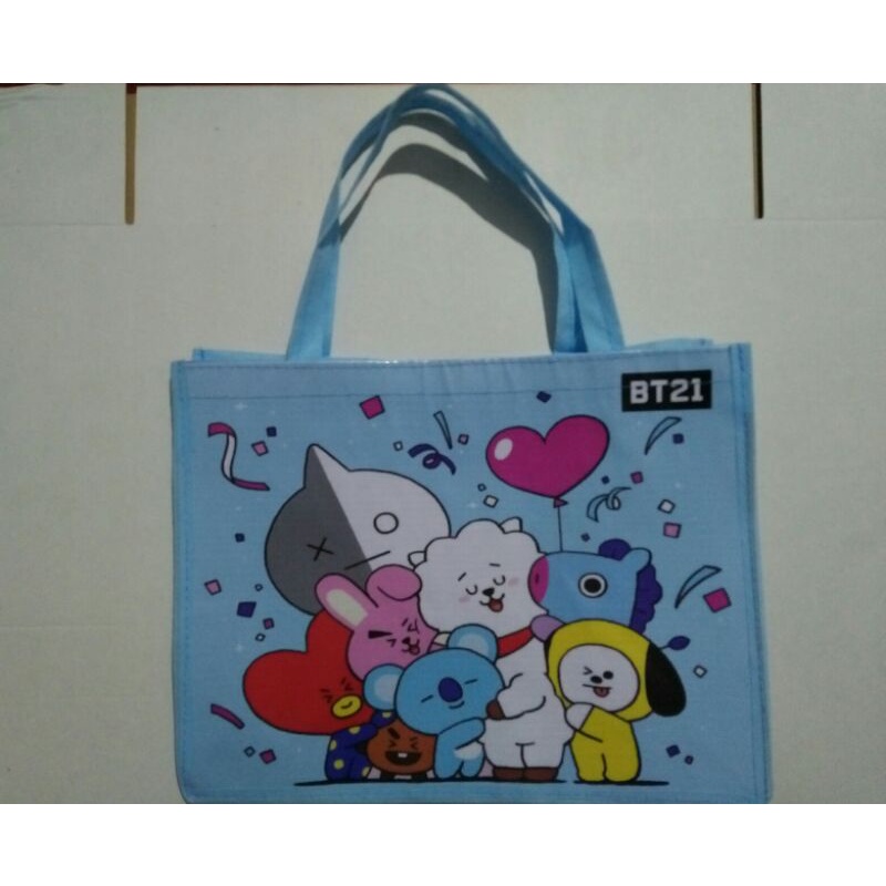 TAS SPUNBOND ANAK BESAR/TAS SPUNBOND 24X19X28/TAS SPUNBOND KARAKTER/TAS KAIN TENTENG BESAR