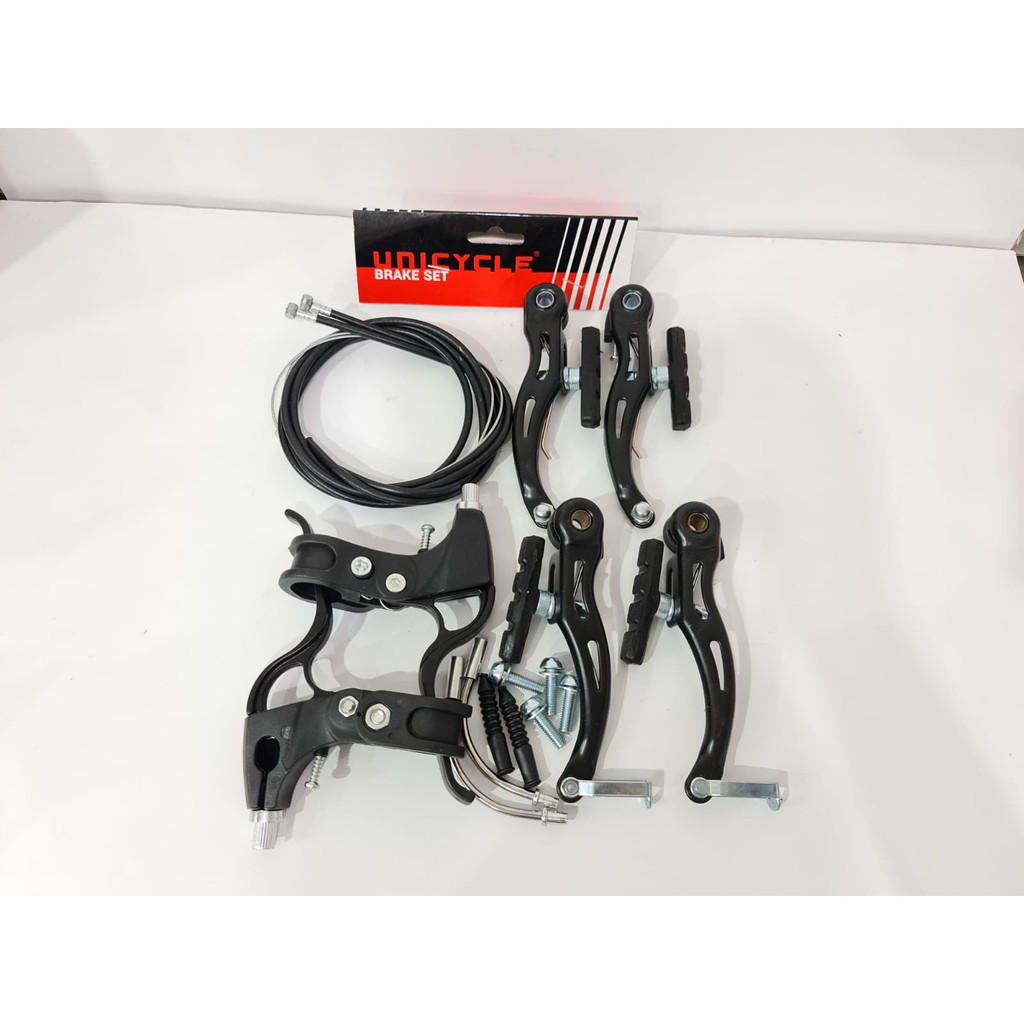 Rem V brake sepeda fullset rem Unicycle