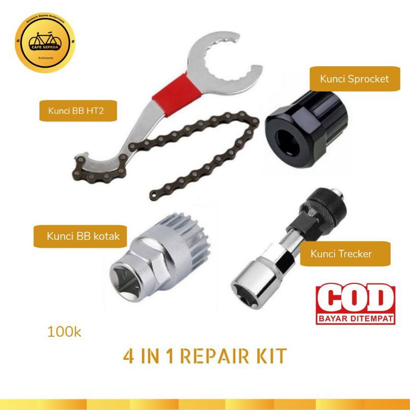 KUNCI SPROCKET, BBHT2, TRECKER CRANK ARM, BB KOTAK