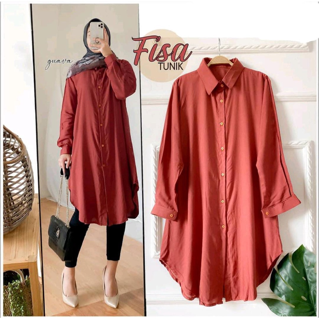 ATASAN WANITA  TUNIK SERIES TERBARU  FISA TUNIK  SIZE JUMBO XXXL LD 130 CM