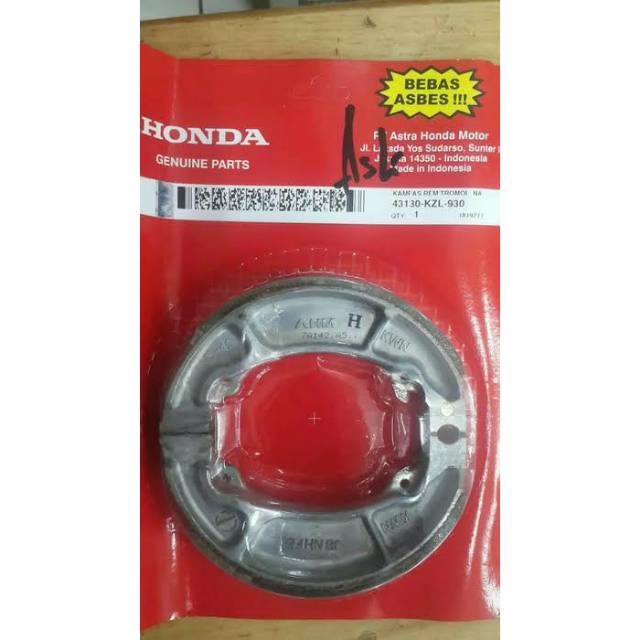 KAMPAS REM BELAKANG HONDA BEAT VARIO 125 FI OLD ORIGINAL HONDA KZL