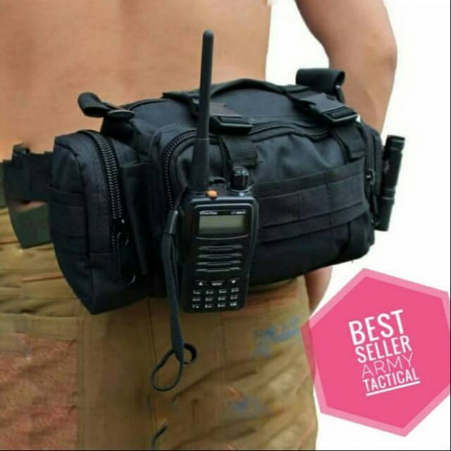 Tas pinggang tas selempang Army tactical