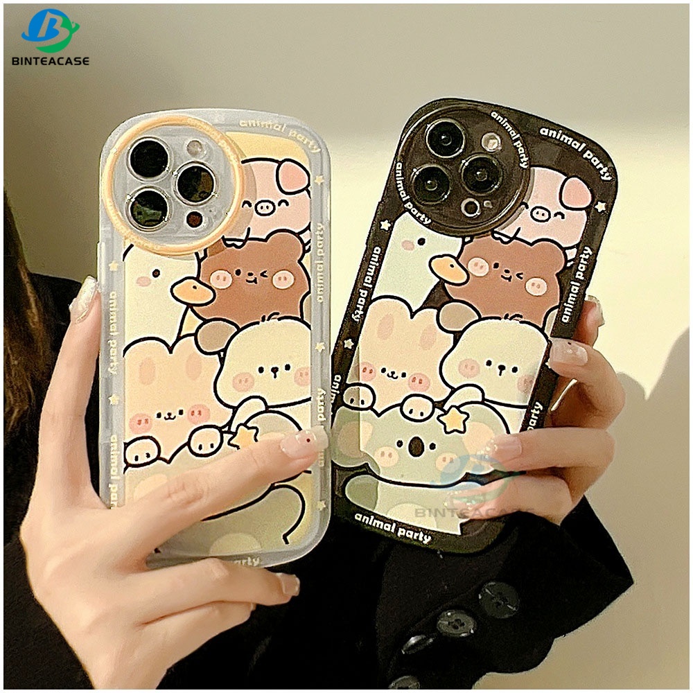 Casing TPU Redmi Note 11S 11 Pro 10C 10A 9C 9T 9A 9g 10 5G 10S 8 8 Pro 7 Poco M3 X3 Pro NFC Motif Kartun Hewan