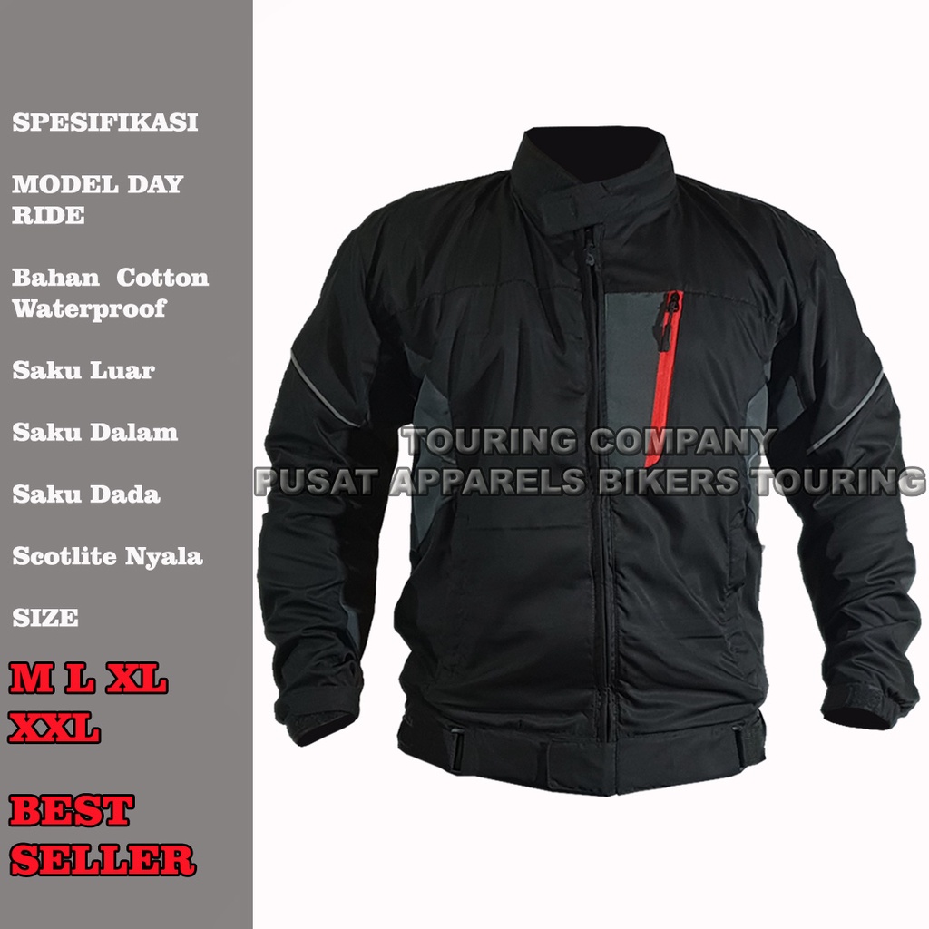 Jaket Motor Riding Harian Anti Air Waterproof / grosir jaket Touring motor murah Touring Company