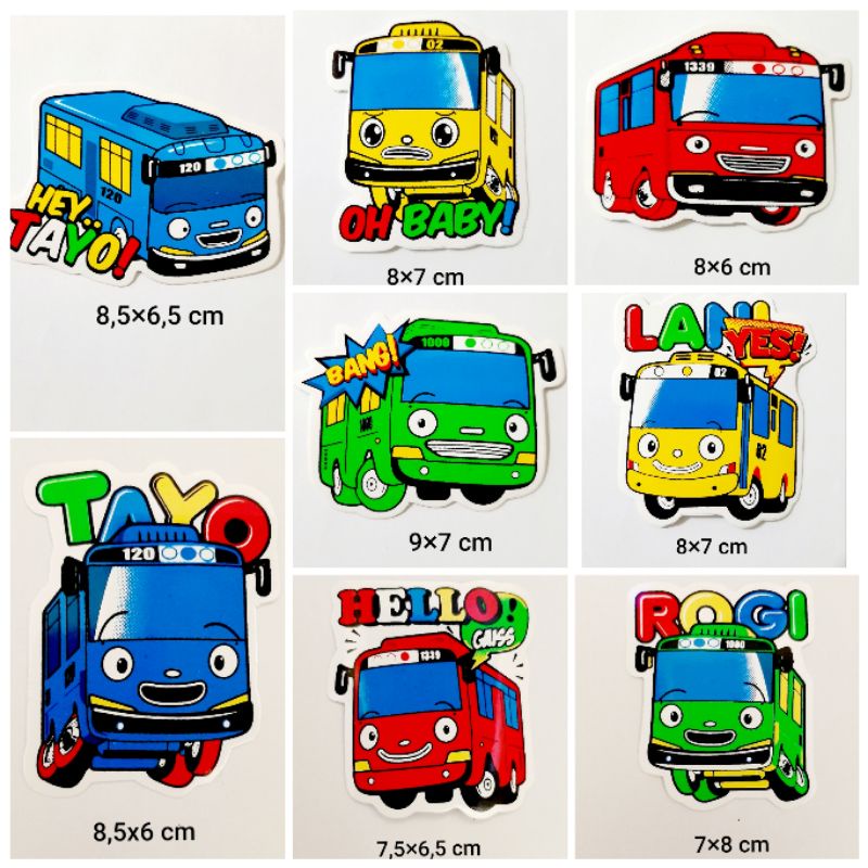 

STIKER GRAFTAC TAYO ukuran kecil