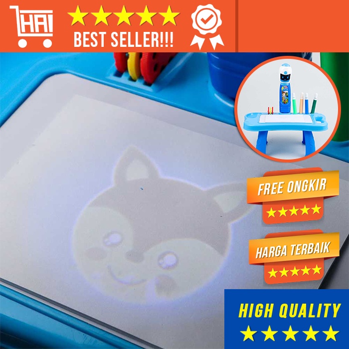 

[GARANSI ORIGINAL] CHILDREN LED PROJECTOR ART DRAWING TABLE TOYS KIDS PAINTING BOARD MEJA LUKIS ANAK LED PROYEKTOR MEJA BERMAIN EDUKASI PELAJARAN MENGGAMBAR ANAK-ANAK BELAJAR GAMBAR MELUKIS MELATIH KREASI ANAK