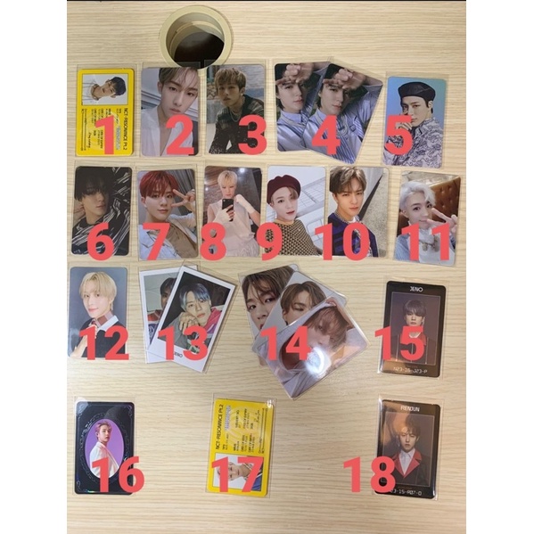 Photocard NCT hot sauce crazy jaemin boring chilling jaehyun past yb Kihno jeno hello mark boring ji