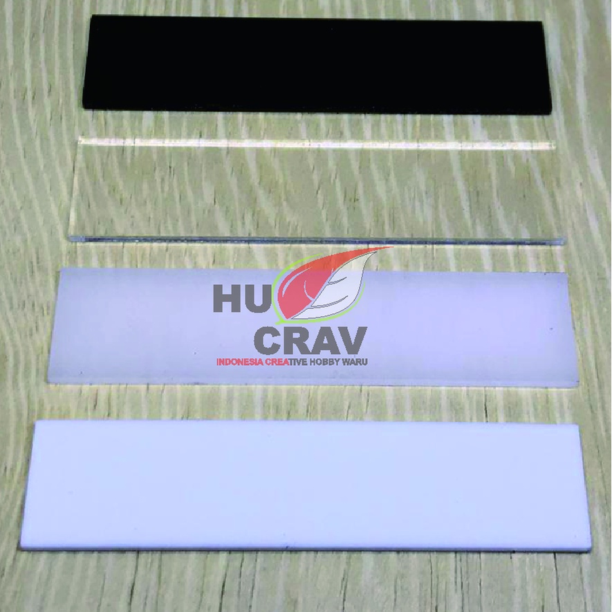 

GLOSIR Bahan Akrilik Papan Nama Dada 2x8cm Acrylic Nametag Warna dan Bening pin nama dada contoh name dada bahan nama dada