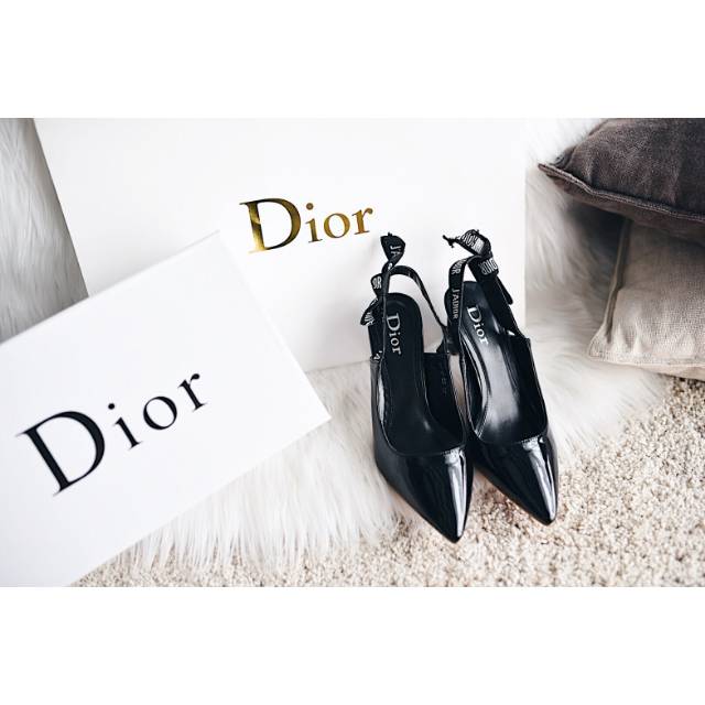 Dior J’Adior Slingback Pump Shoe in Patent Leather
