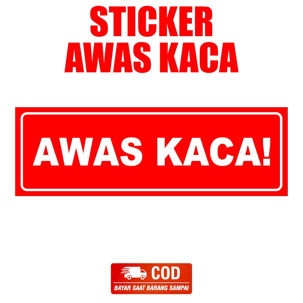 Jual Stiker Awas Kaca Shopee Indonesia