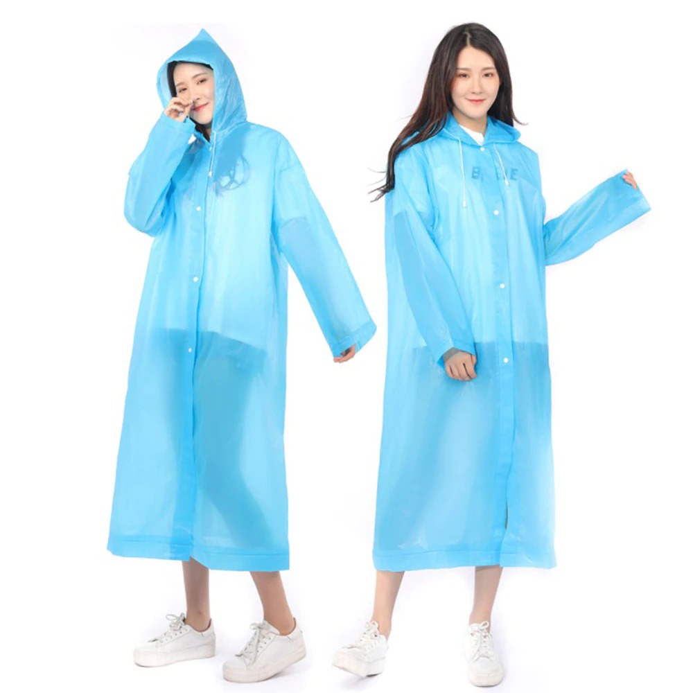 Jas Hujan Polos Wanita Korea Dewasa Mantel Pria Terusan Kekinian Raincoat Ponco Girl NEW