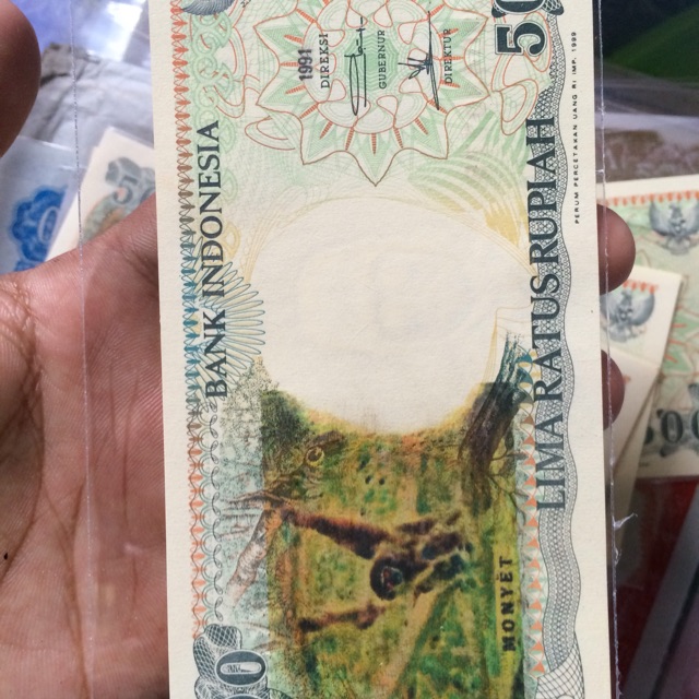 Uang lama monyet gantung 1991