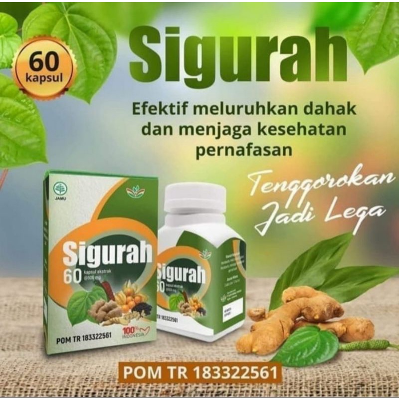 Kapsul Sigurah Isi 60kpsl | Obat Batuk Berdahak