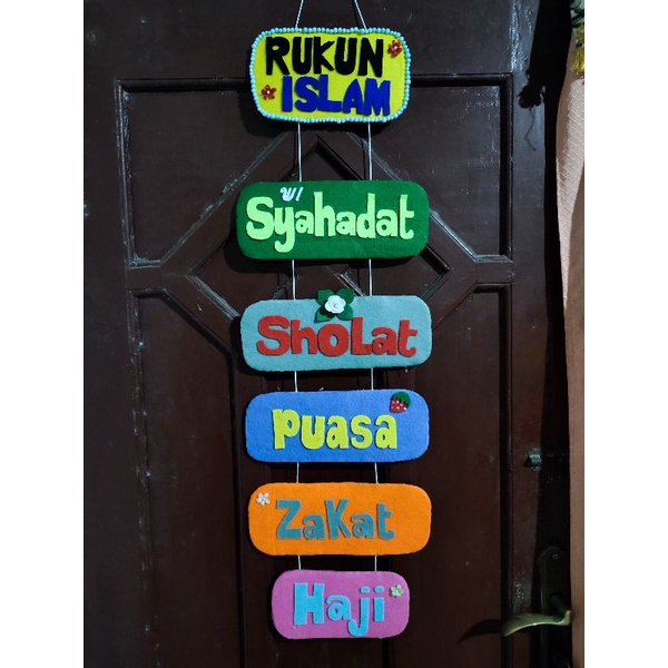 rukun islam flanel