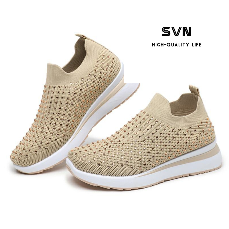 [GROSIR][COD] SEVEN_DAY SEPATU SLIP ON BAHAN RAJUT SEPATU WANITA IMPORT MURAH FASHION FZ-A66