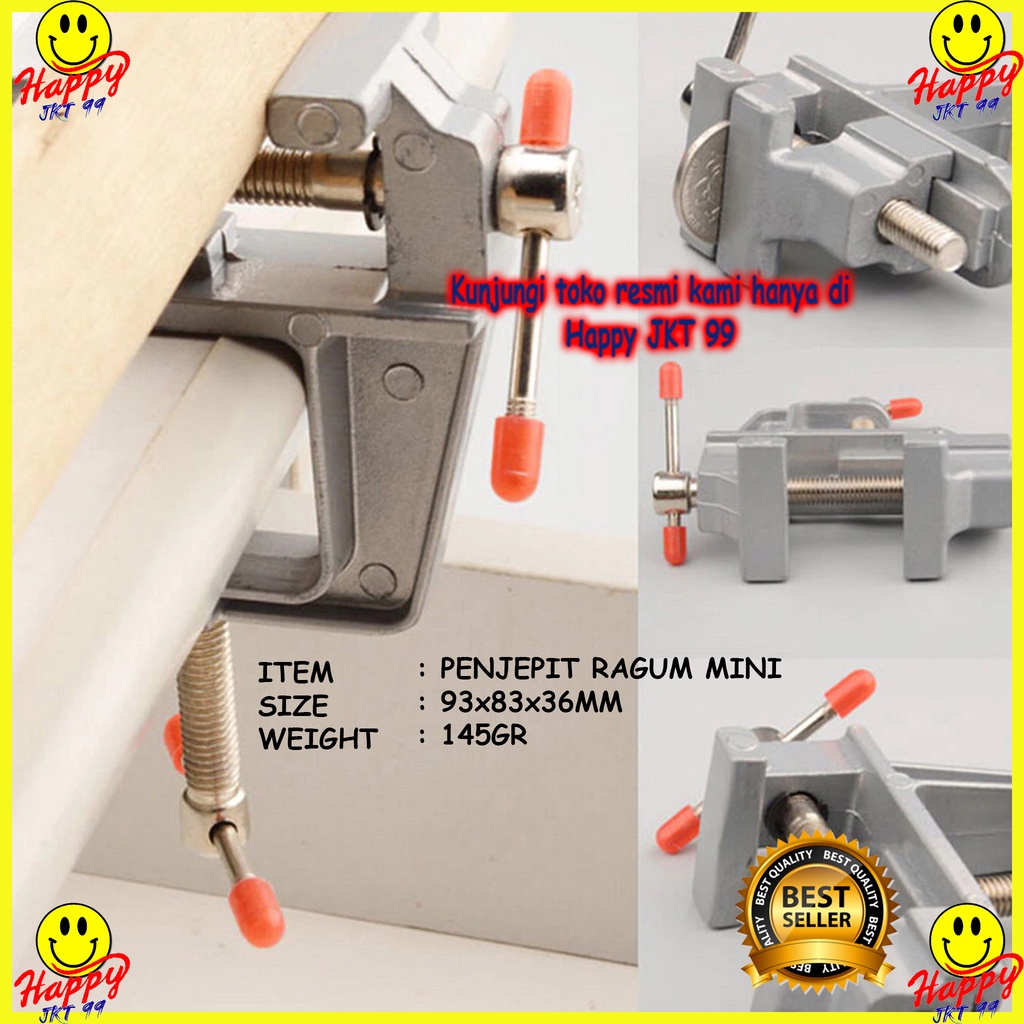 [ HAPPY JKT 99 ] RAGUM CLAMP CATOK VISE MINI PORTABLE JEPIT MEJA CRAFT KERAJINAN TANGAN REPARASI HOBBY