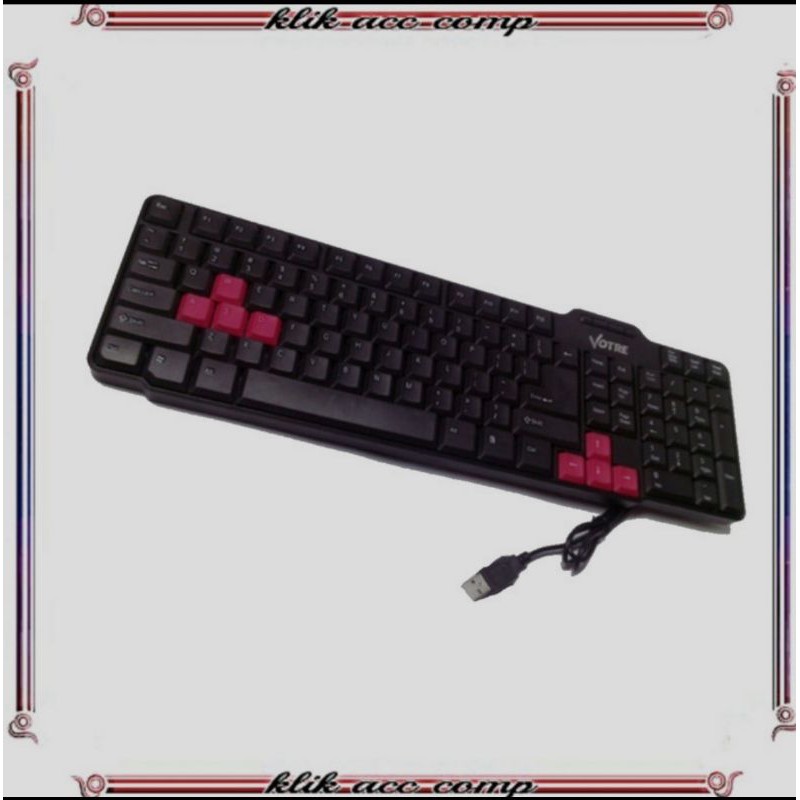 VOTRE Keyboard Mouse USB kb 2308 - HITAM/keyboard plus mouse votre