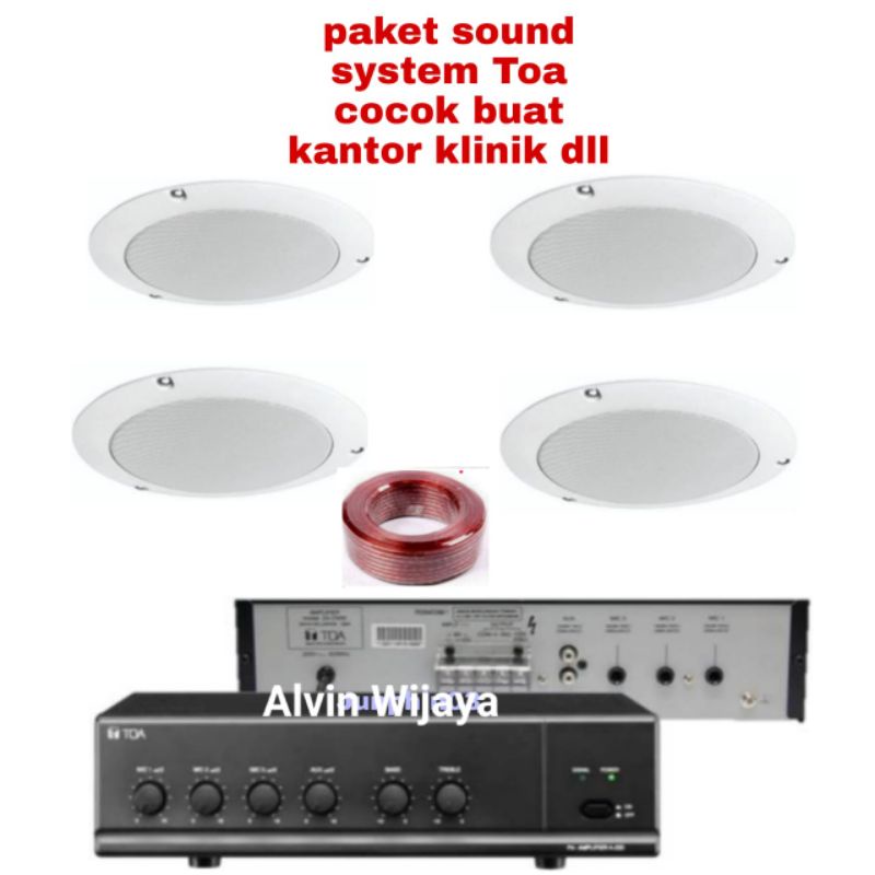 paket Toa speaker plafon sound system Toa original