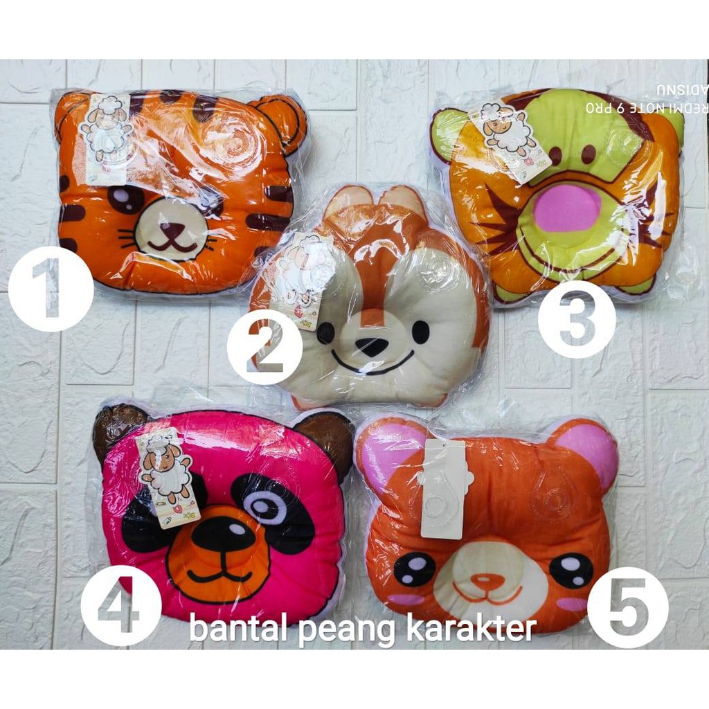 Bantal Bayi Anti Peyang BONEKA Motif Karakter Lucu