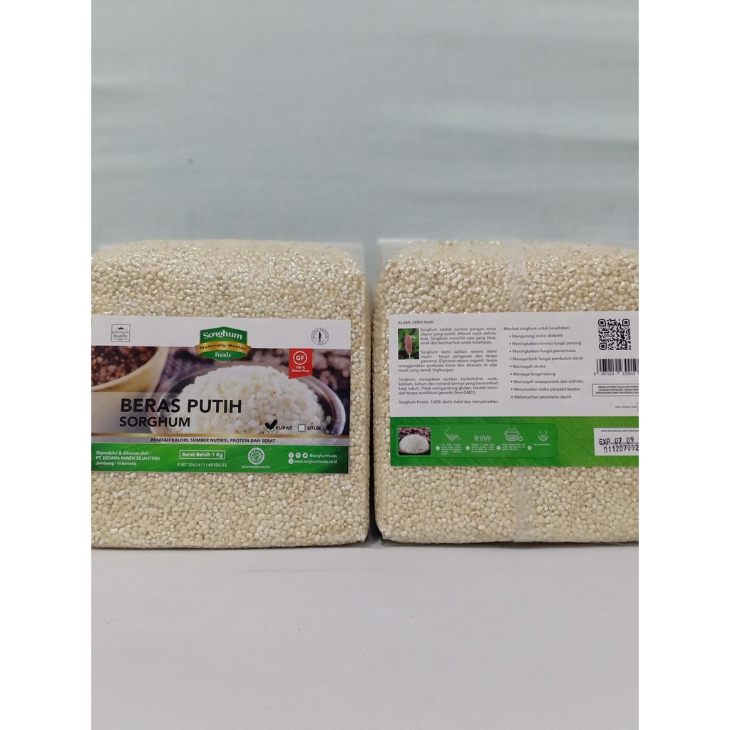 

Sorghum Foods - Beras Sorghum Putih Pecah Kulit - 1 kg