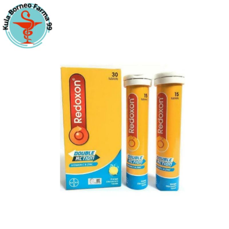 Redoxon Vitamin C, D &amp; Zinc Rasa Jeruk 2x10 tab