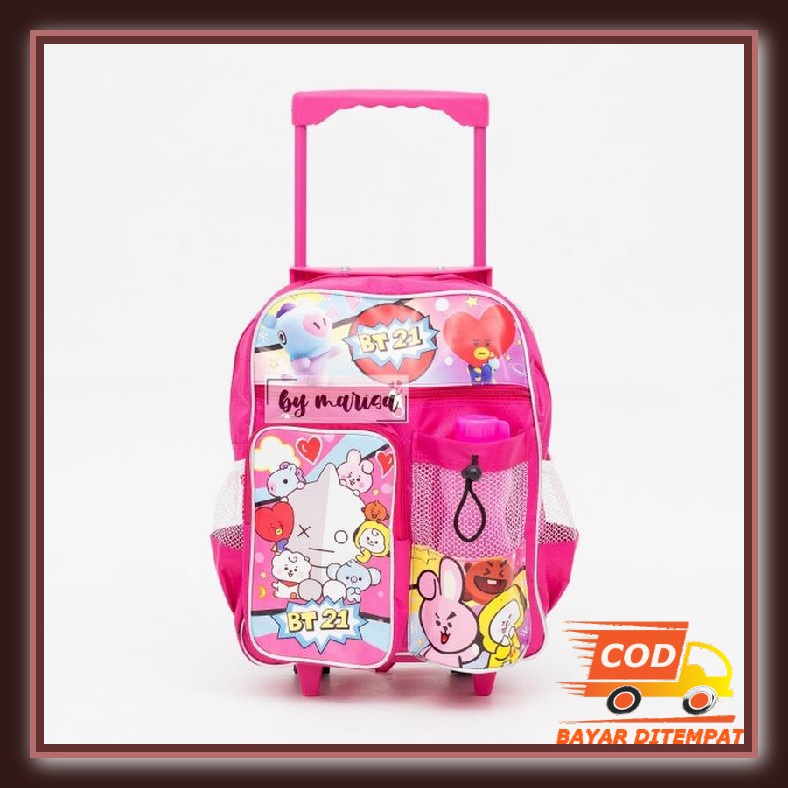 Troli / Trolley Anak Sd Perempuan Anak Laki Laki Timbulkota Wc737 Tas Dorong Sekolah Tk Troll Wm - T