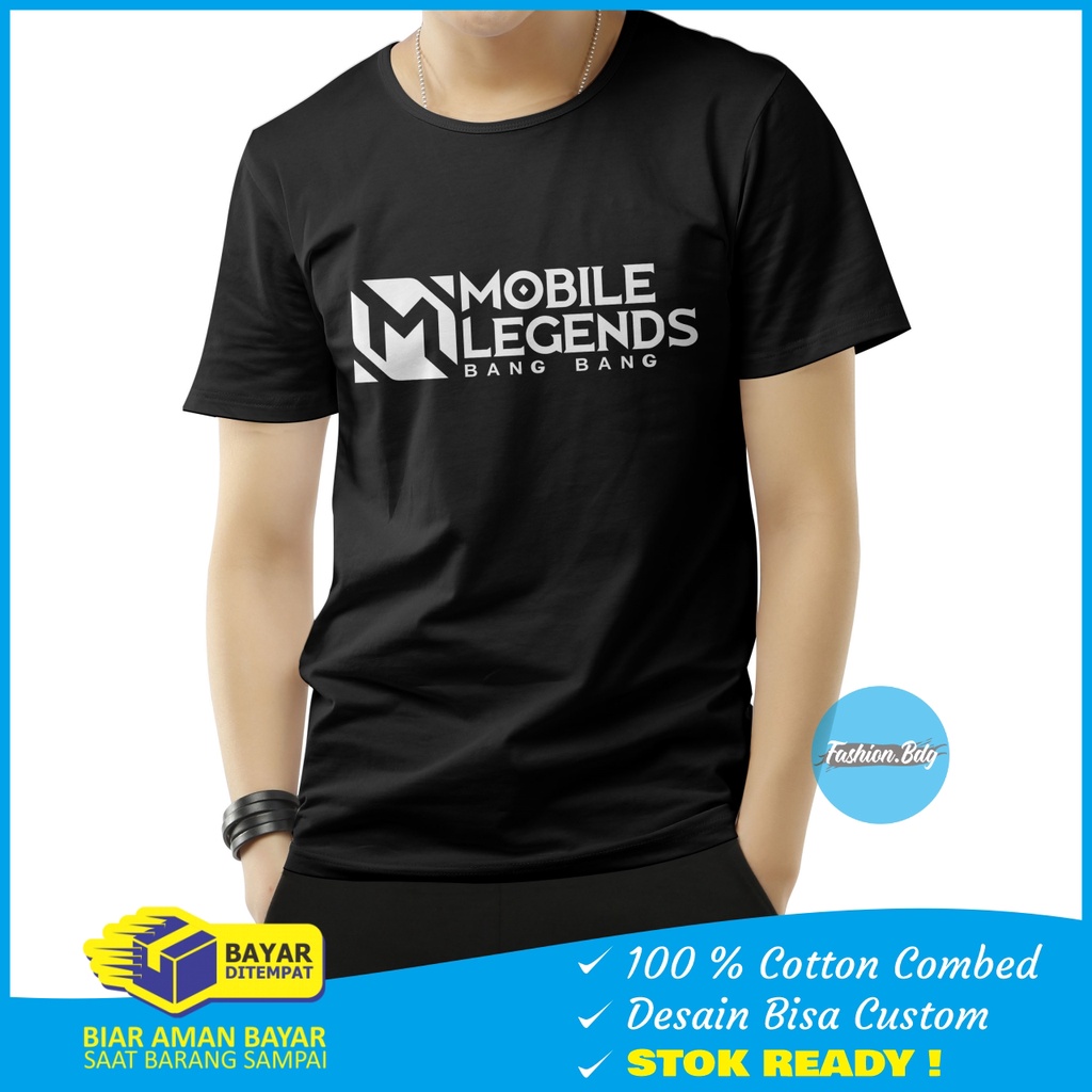 Kaos Pendek Pria Mobile Legend Bang Bang Distro Bahan Combed 30S