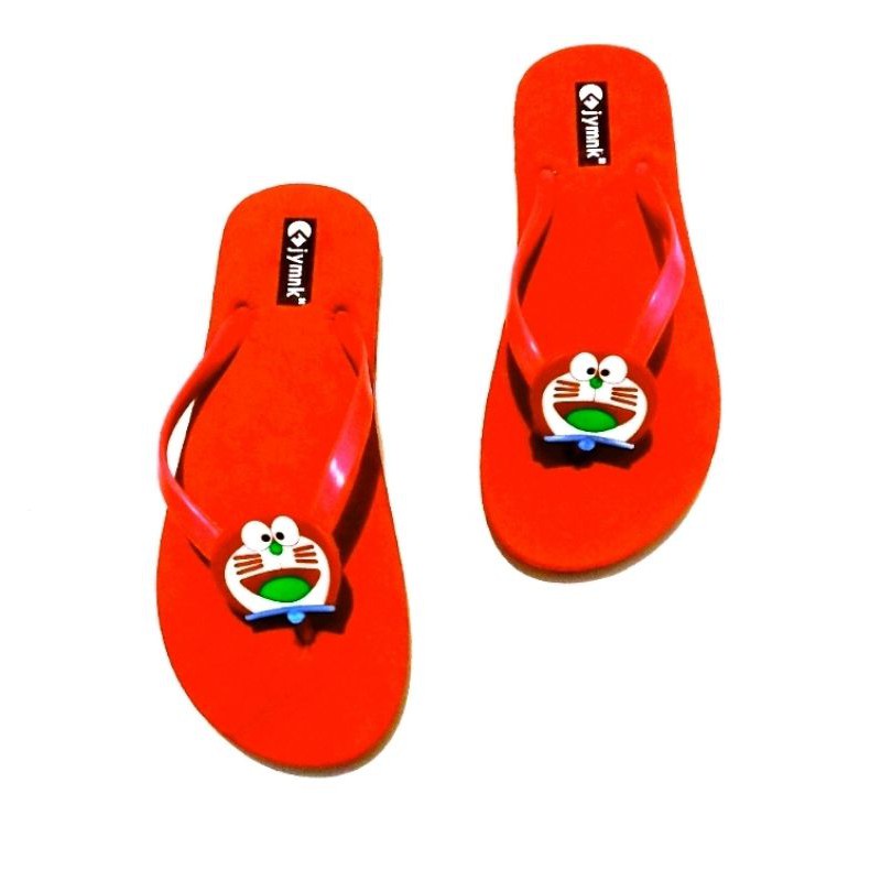 SANDAL JEPIT WANITA POLOS DORAEMON JYMK