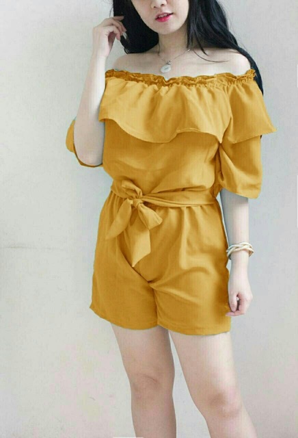 MM- Jumpsuit aurel wafel / Jumpsuit wanita murah / Jumpsuit wanita terbaru