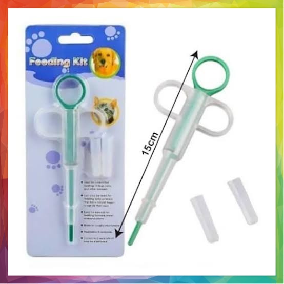 FEEDING KIT - Pelontar Pil Alat Bantu Minum Obat Susu Anjing Kucing Kelinci
