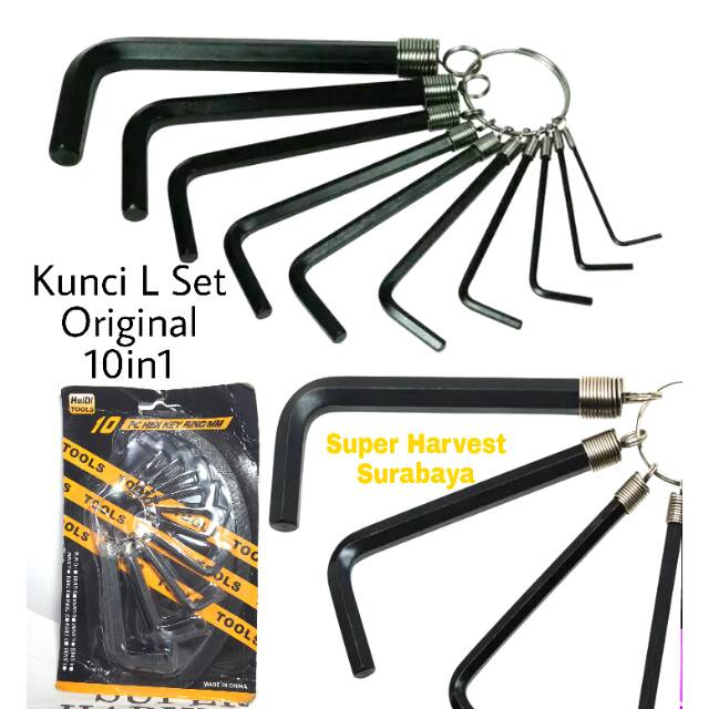 Kunci L Set Tools 10pcs / 10in1