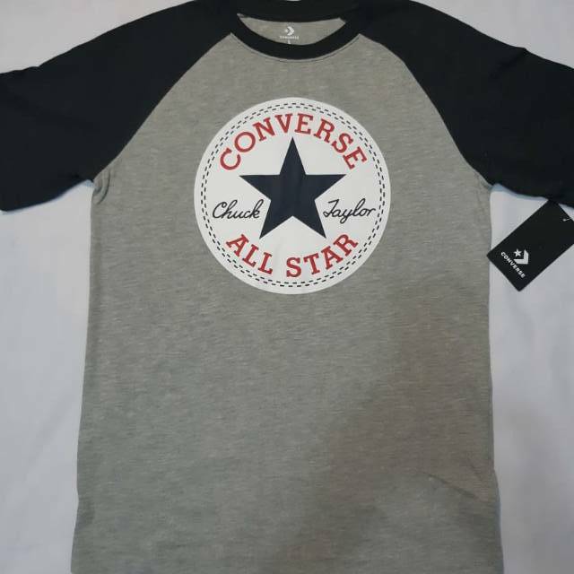 converse t shirt kids grey