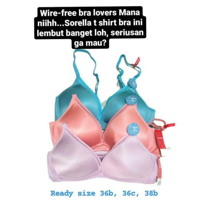 Bra Sorella Original Tanpa Kawat  Glossy