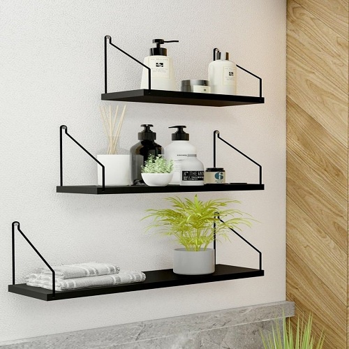 Rak Dinding Kayu Ambalan Shelf Organizer Minimalis Hiasan Kamar Buku Dekorasi Rumah Melayang Tempel DINDING