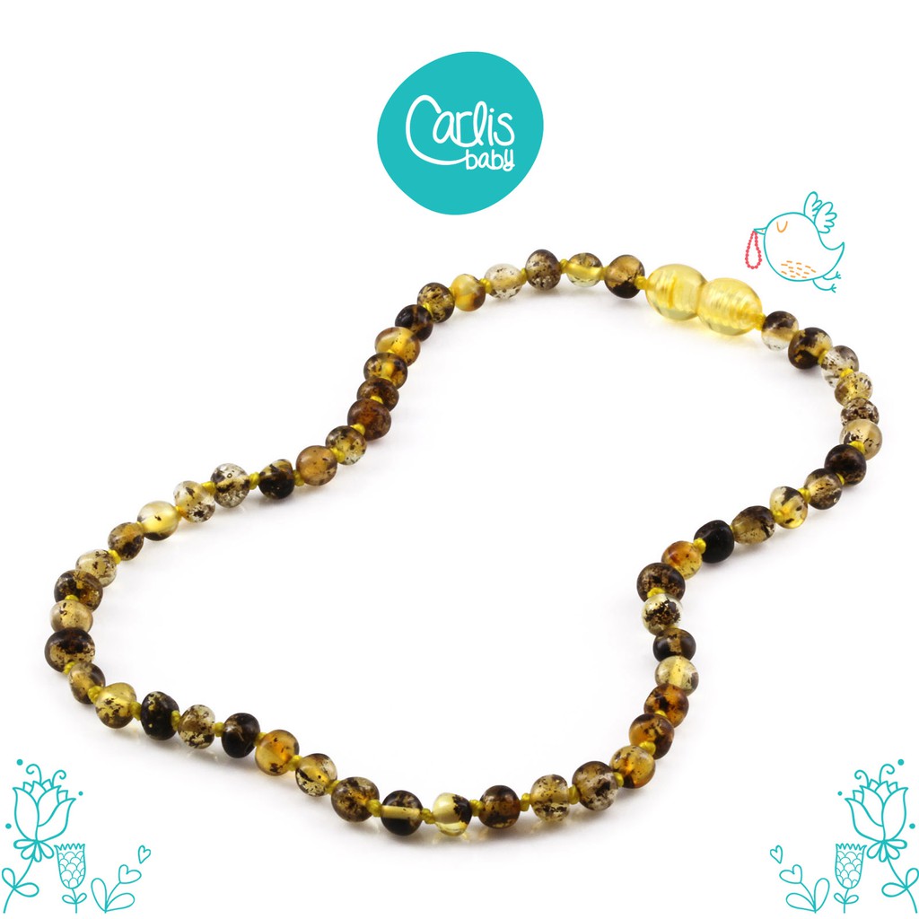 Kalung Baltic Amber Green (XB54G , CE38) By Carlis Baby