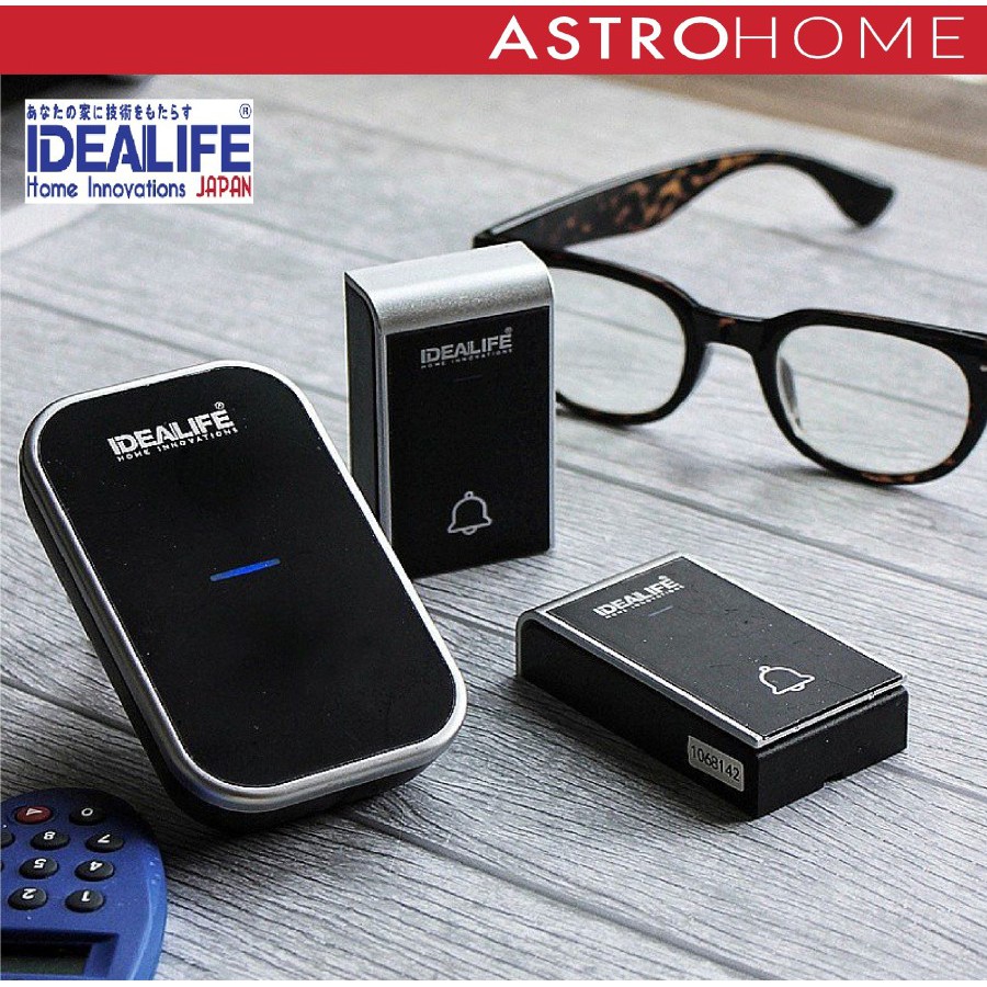 Bell Rumah - Bel Pintu Wireless - Idealife IL-292 Baterai 2 Remot