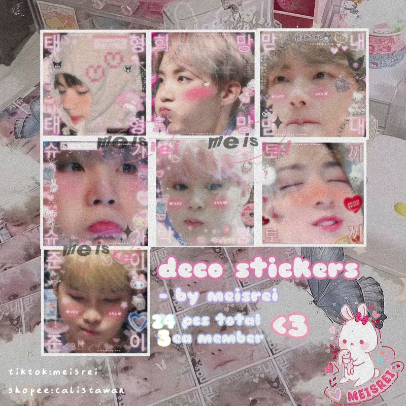 °ready — by meisrei ♡ 5x5 DECO STICKER PACKING BTS SELLER KOREA KPOP PHOTOCARD