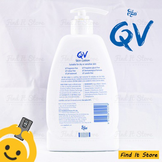 QV Skin Lotion - 50ml, QV Skin Lotion - 250ml, QV Skin Lotion - 500ml &amp; QV Wash - 250ml