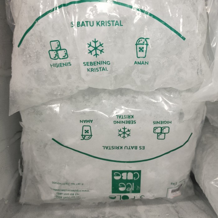 ice cube es batu kristal 2kg BERKUALITAS