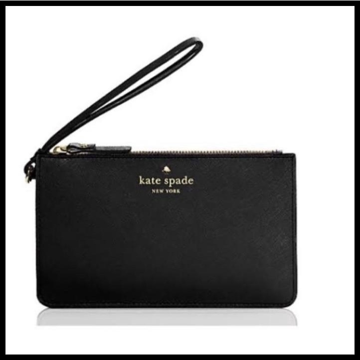 Kate Spade Slim Bee Wristlet / Pouch Black