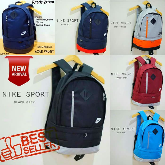 TAS NIKE SPORT NEW / RANSEL SEKOLAH / RANSEL  - Hitam