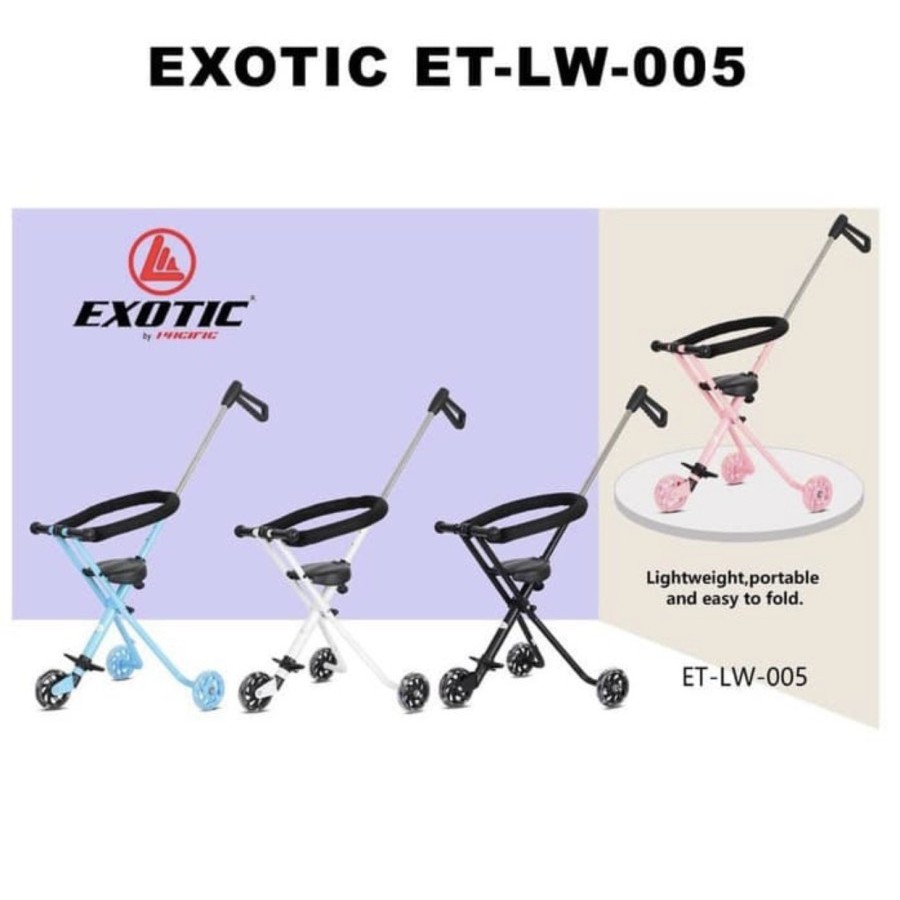 Exotic ET-LW-005 Baby Stroller 3 Roda Kereta Dorong Lipat Bayi