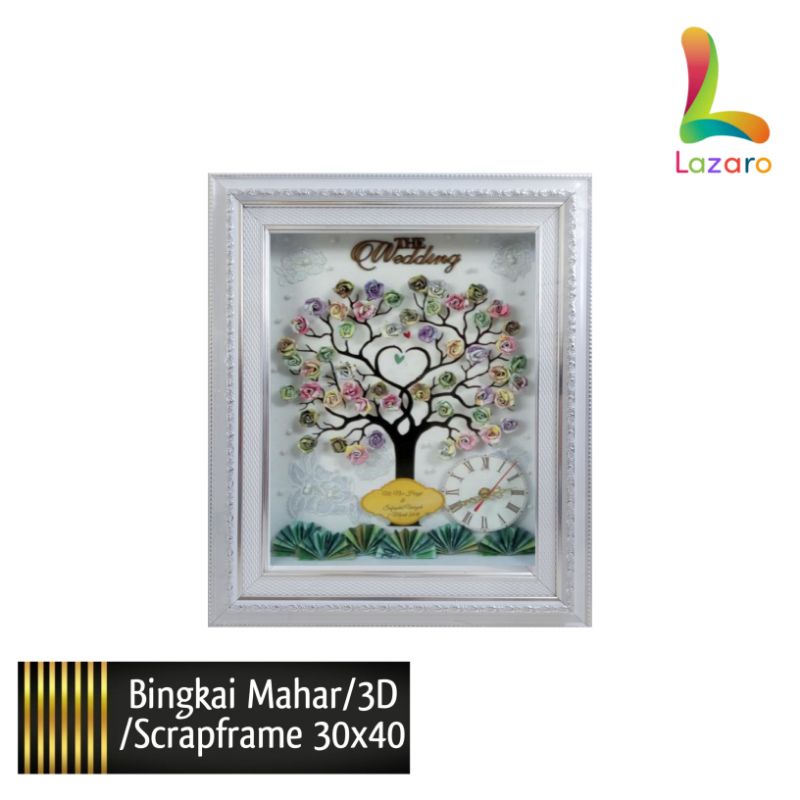 Bingkai Seserahan Bingkai Mahar Bingkai Box Bingkai 3D 30x40 cm