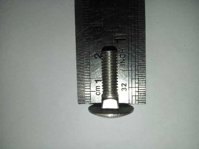 Baut bemper M6 X 20 (2cm) stainless 304, cariaghe bolt, baut cb