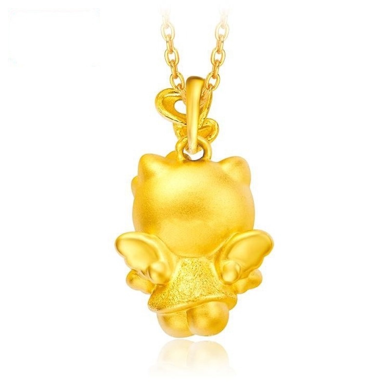 [Ready Stock]Fashion Unique Gold-Plated Hellokitty Pendant Necklace