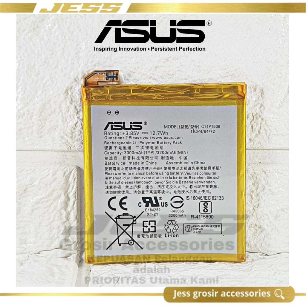 Baterai Battery Original ASUS C11P1608 For Type HP Zenfone AR - ZS571KL - V570KL - A002 - A002A