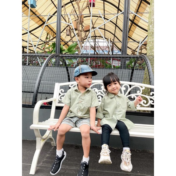 Saoirse's Zeline &amp; Zafran Couple Shirt - kemeja oversize anak perempuan dan kemeja laki-laki pasangan