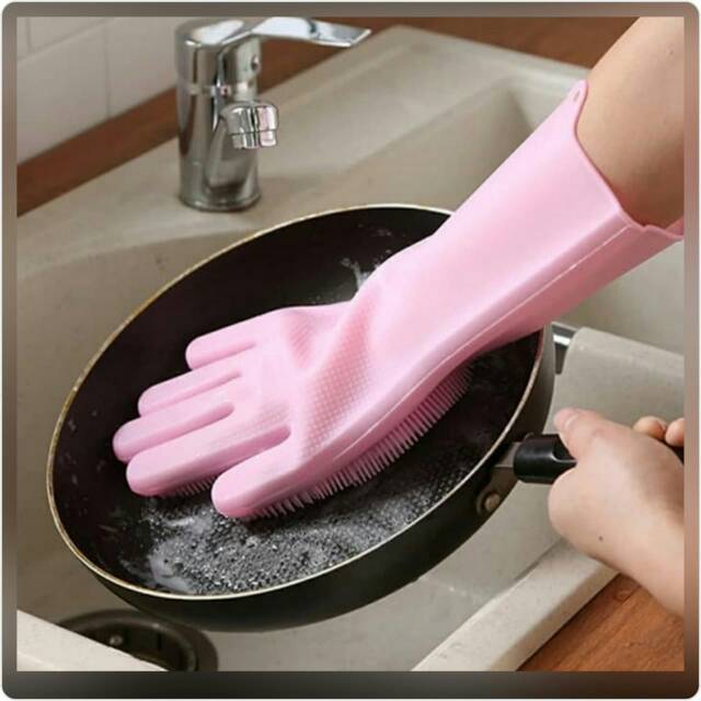 MAGIC SILICONE GLOVE SARUNG TANGAN CUCI PIRING SILIKON